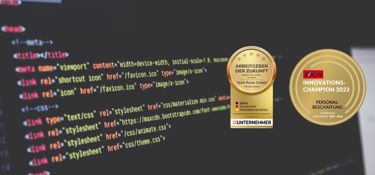 Monitor mit Code und Innovation Champion 2023